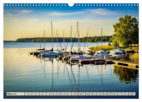 Produktbild: Mecklenburger - Seen (Wandkalender 2027 DIN A3 quer), CALVENDO Monatskalender