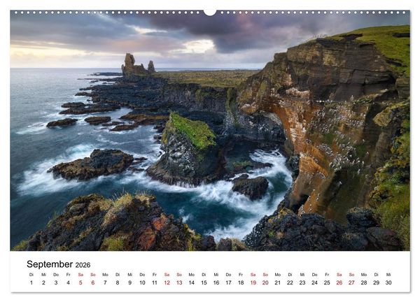 Produktbild: Im Rhythmus der Wellen - Ein Jahr am Meer (hochwertiger Premium Wandkalender 2026 DIN A2 quer), Kunstdruck in Hochglanz
