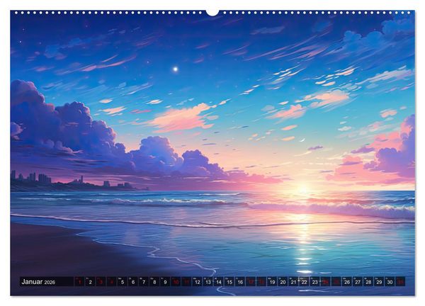 Produktbild: Inspirierende Str&auml;nde (Wandkalender 2026 DIN A2 quer), CALVENDO Monatskalender
