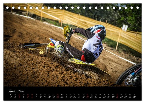 Produktbild: Motocross Racing 2026 (Tischkalender 2026 DIN A5 quer), CALVENDO Monatskalender