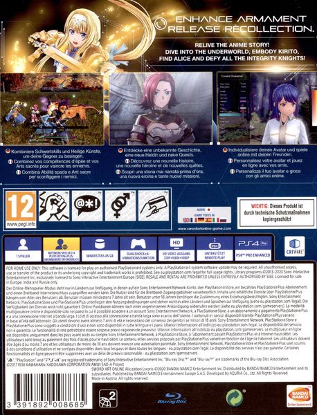 Produktbild: Sword Art Online - Alicization Lycoris
