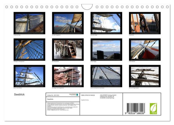 Produktbild: Seeblick (Wandkalender 2026 DIN A4 quer), CALVENDO Monatskalender