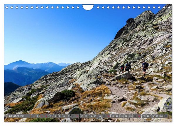 Produktbild: Korsika - Weitwanderweg GR 20 (Wandkalender 2026 DIN A4 quer), CALVENDO Monatskalender