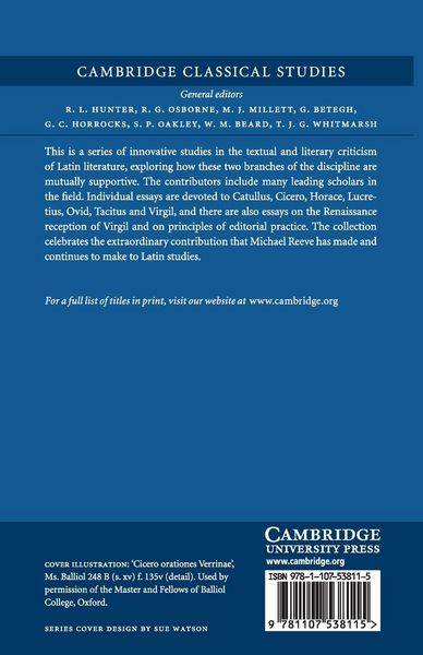 Produktbild: Latin Literature and its Transmission