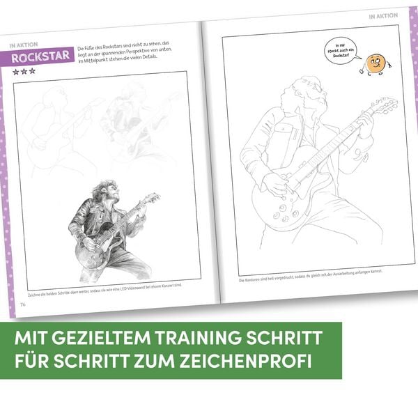 Produktbild: Die Kunst des Zeichnens f&uuml;r Kinder &Uuml;bungsbuch - Menschen