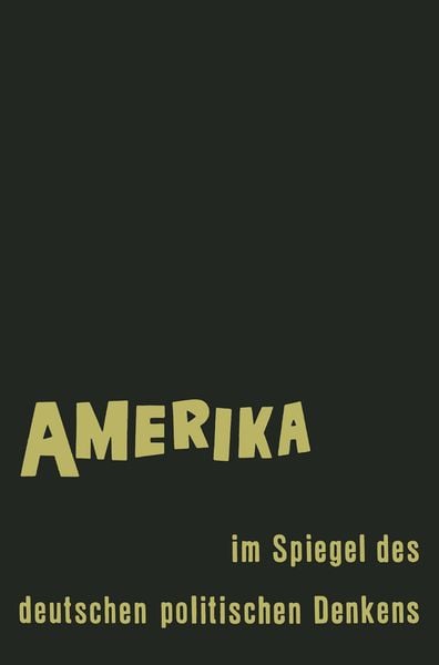 Produktbild: Amerika im Spiegel des deutschen politischen Denkens