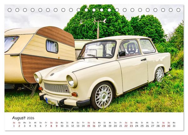 Produktbild: Trabi-Kult (Tischkalender 2026 DIN A5 quer), CALVENDO Monatskalender