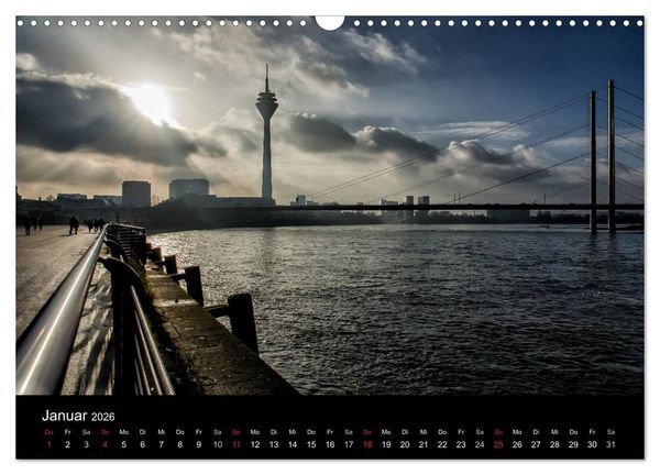 Produktbild: D&uuml;sseldorf - Rheinansichten (Wandkalender 2026 DIN A3 quer), CALVENDO Monatskalender