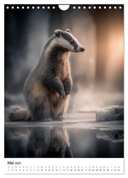 Produktbild: Tiere im Winter - eisige Eleganz (Wandkalender 2027 DIN A4 hoch), CALVENDO Monatskalender