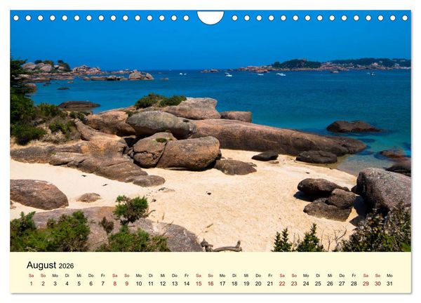 Produktbild: Einzigartige C&ocirc;te Granit Rose (Wandkalender 2026 DIN A4 quer), CALVENDO Monatskalender