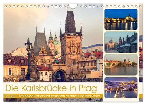Die Karlsbrücke in Prag (Wandkalender 2026 DIN A4 quer), CALVENDO Monatskalender