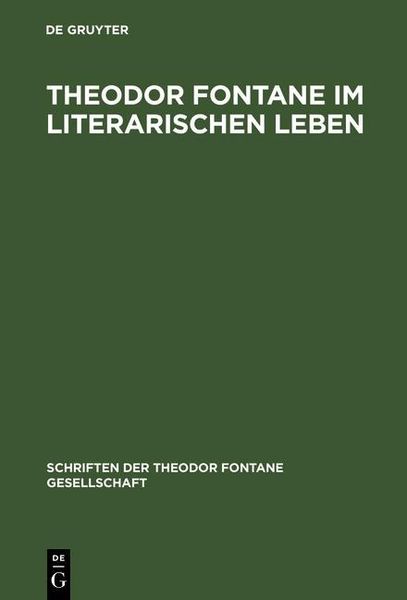 Produktbild: Theodor Fontane im literarischen Leben