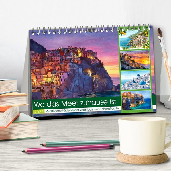 Produktbild: Wo das Meer zuhause ist (Tischkalender 2027 DIN A5 quer), CALVENDO Monatskalender