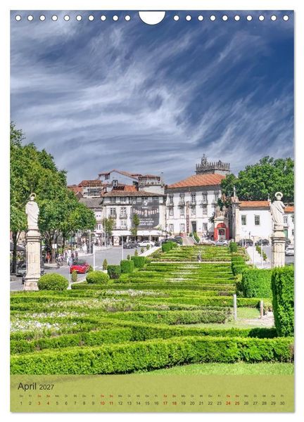 Produktbild: Die Stadt Guimar&atilde;es liegt im Norden Portugals im Distrikt Braga. (Wandkalender 2027 DIN A4 hoch), CALVENDO Monatskalender