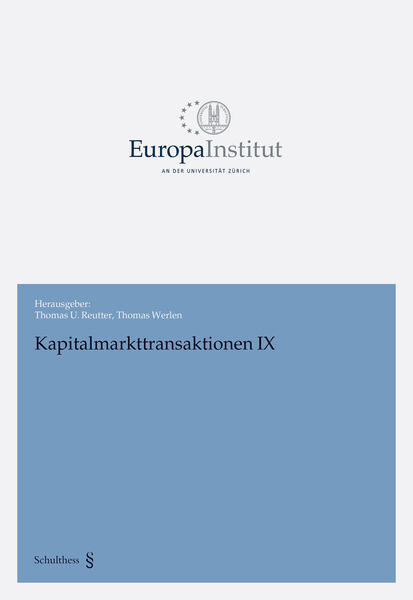 Produktbild: Kapitalmarkttransaktionen IX