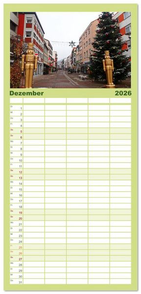 Produktbild: Familienplaner 2026 - Heppenheim - Weinstadt unter der Starkenburg mit 5 Spalten (Wandkalender, 21 x 45 cm) CALVENDO