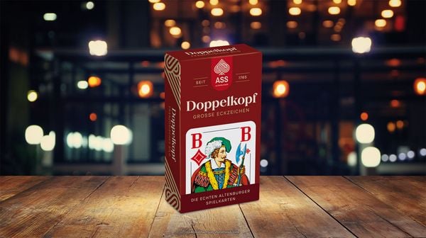 Produktbild: Doppelkopf gro&szlig;e Eckzeichen franz&ouml;sisches Bild NEU