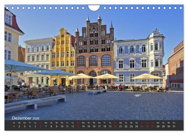 Produktbild: Stralsund. Das Tor zur Insel R&uuml;gen (Wandkalender 2026 DIN A4 quer), CALVENDO Monatskalender