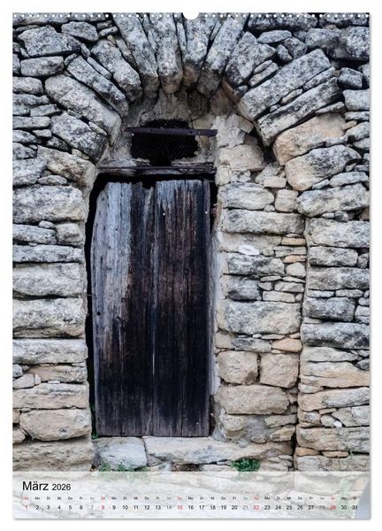 Produktbild: T&uuml;ren, Tore, Fenster der Provence (Wandkalender 2026 DIN A2 hoch), CALVENDO Monatskalender