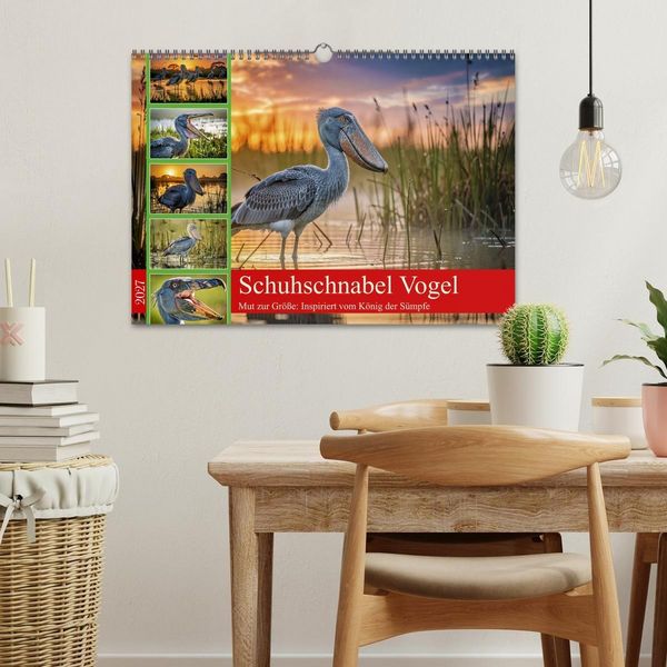Produktbild: Schuhschnabel Vogel (Wandkalender 2027 DIN A3 quer), CALVENDO Monatskalender
