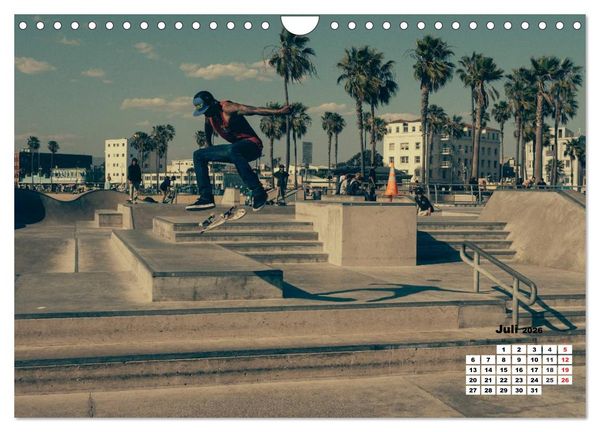 Produktbild: Skater. Skateboarding-Impressionen (Wandkalender 2026 DIN A4 quer), CALVENDO Monatskalender