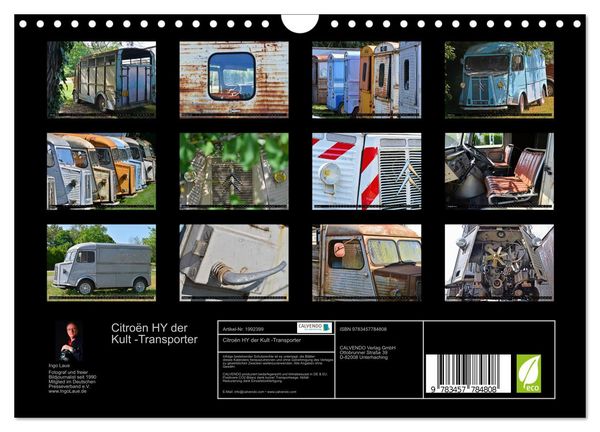 Produktbild: Citro&euml;n HY der Kult -Transporter (Wandkalender 2026 DIN A4 quer), CALVENDO Monatskalender