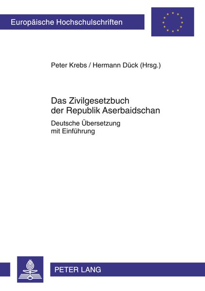 Produktbild: Das Zivilgesetzbuch der Republik Aserbaidschan