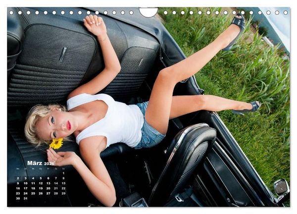 Produktbild: Pin Up Pia & Mustang '67 (Wandkalender 2026 DIN A4 quer), CALVENDO Monatskalender