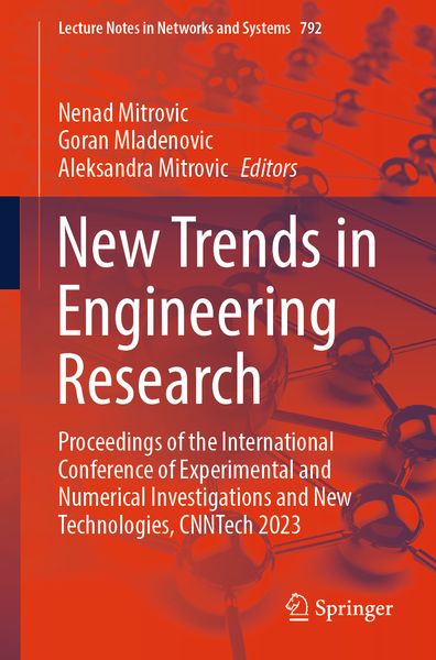 Produktbild: New Trends in Engineering Research