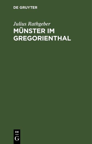 Produktbild: M&uuml;nster im Gregorienthal