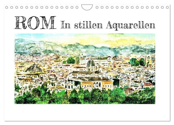 Produktbild: ROM In stillen Aquarellen (Wandkalender 2026 DIN A4 quer), CALVENDO Monatskalender
