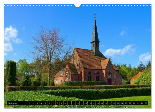 Produktbild: Kirchen in Ostfriesland (Wandkalender 2026 DIN A3 quer), CALVENDO Monatskalender