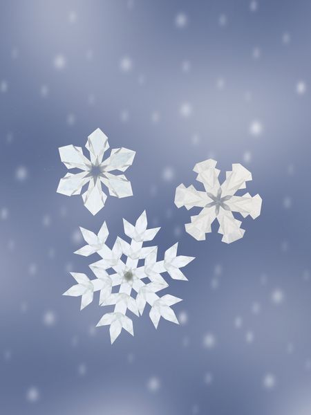 Schneekristalle aus Transparentpapier (kreativ.kompakt.)
