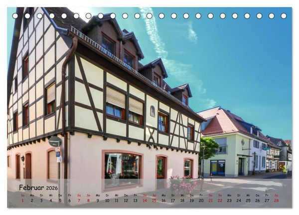Produktbild: Fachwerkromantik in Hofheim am Taunus (Tischkalender 2026 DIN A5 quer), CALVENDO Monatskalender