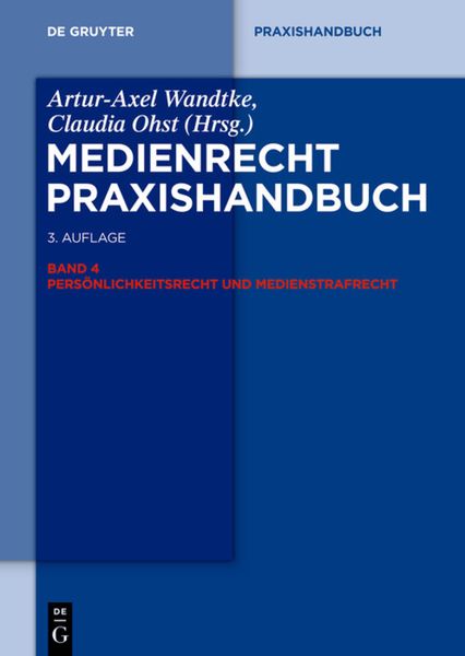 Produktbild: Pers&ouml;nlichkeitsrecht und Medienstrafrecht