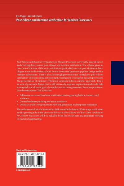 Produktbild: Post-Silicon and Runtime Verification for Modern Processors