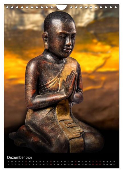 Produktbild: SKULPTUREN Hinduistische G&ouml;ttinnen und G&ouml;tter &bull; Buddhas (Wandkalender 2026 DIN A4 hoch), CALVENDO Monatskalender