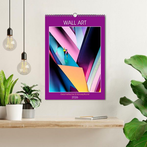 Produktbild: WALL ART Geometrische Konzeptkunst (Wandkalender 2026 DIN A3 hoch), CALVENDO Monatskalender