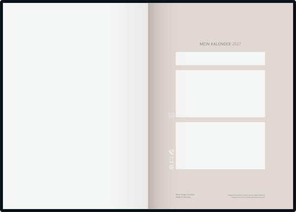 Produktbild: rido/id&eacute; 7028507027 Buchkalender Premium Young Line 2027 "Watercolor" A5, Papier