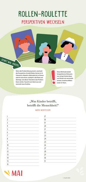 Produktbild: Immerw&auml;hrender Teamkalender. F&uuml;r ein gutes Miteinander