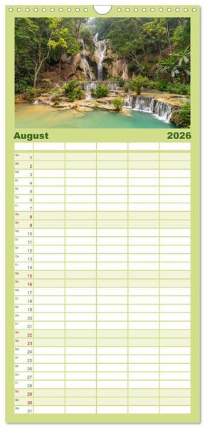 Produktbild: Familienplaner 2026 - Faszination Naturwunder mit 5 Spalten (Wandkalender, 21 x 45 cm) CALVENDO