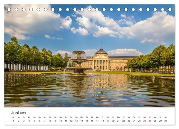 Produktbild: Wiesbadener Impressionen (Tischkalender 2027 DIN A5 quer), CALVENDO Monatskalender