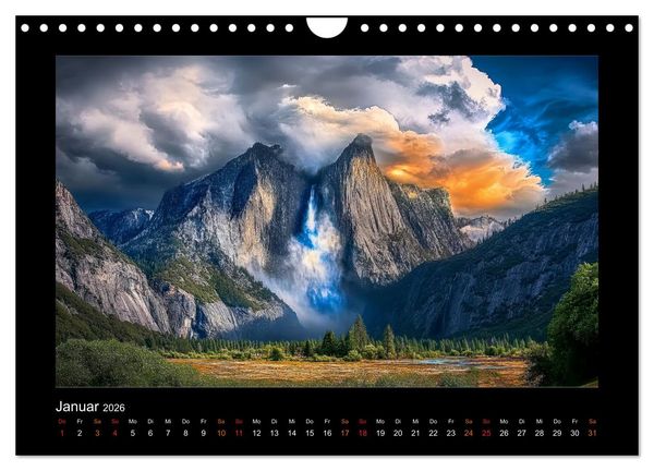 Produktbild: Nationalparks der USA - wilde Sch&ouml;nheiten (Wandkalender 2026 DIN A4 quer), CALVENDO Monatskalender
