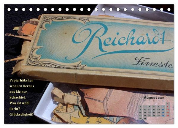 Produktbild: Papierpuppenpoesie (Tischkalender 2027 DIN A5 quer), CALVENDO Monatskalender