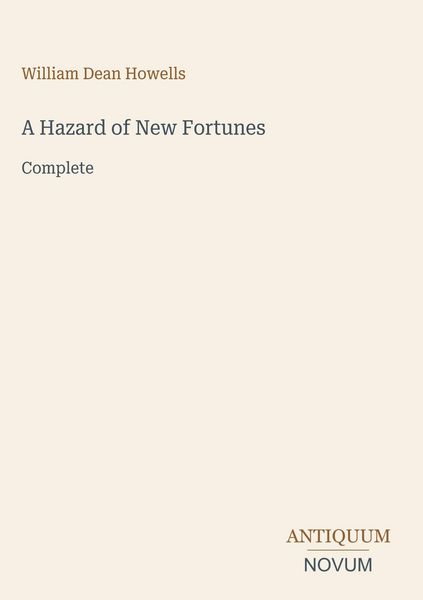Produktbild: A Hazard of New Fortunes