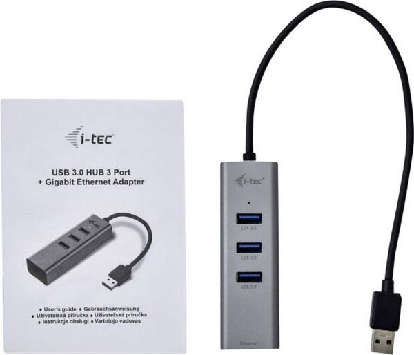 Produktbild: i-tec Netzwerkadapter 10 / 100 / 1000 MBit/s USB-A (USB 3.2 Gen 1)