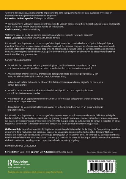 Produktbild: Introducci&oacute;n a la ling&uuml;&iacute;stica de corpus en espa&ntilde;ol