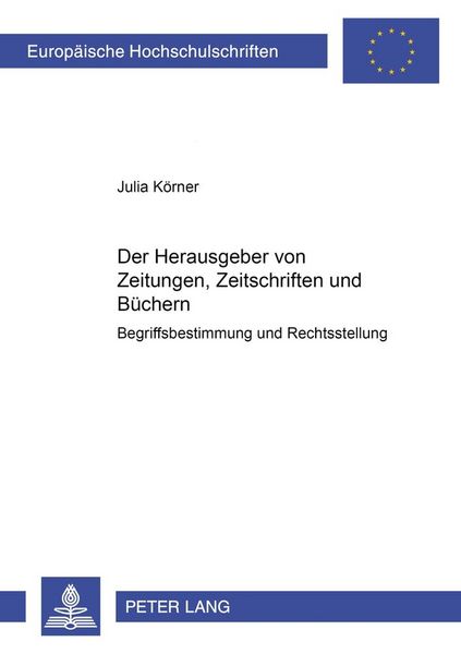Produktbild: Der Herausgeber von Zeitungen, Zeitschriften und B&uuml;chern