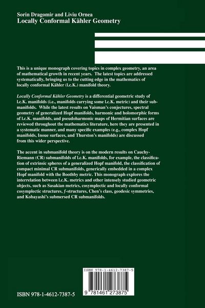 Produktbild: Locally Conformal K&auml;hler Geometry