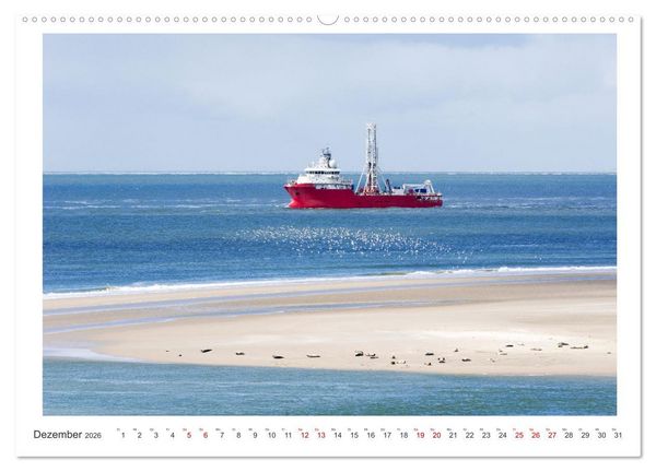 Produktbild: Buntes und bl&uuml;hendes Borkum (Wandkalender 2026 DIN A2 quer), CALVENDO Monatskalender